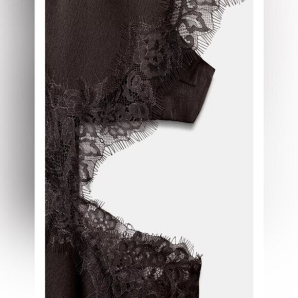 Zara ZW COLLECTION LACE CUT-OUT DRESS - Picture 4 of 9